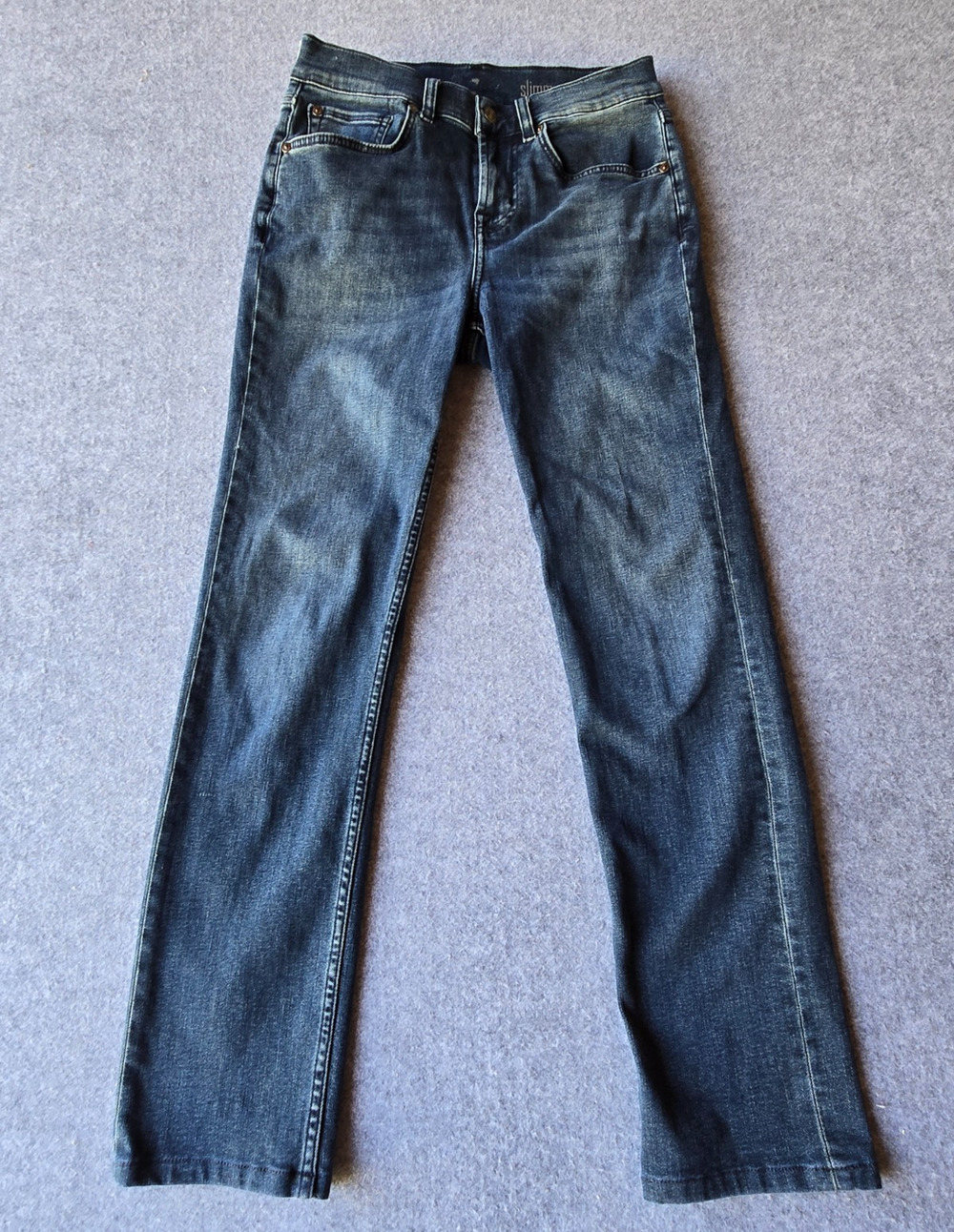 7 For All Mankind Jeans Men's Breckenridge Slimmy 28x28 Med Wash Straight Leg
